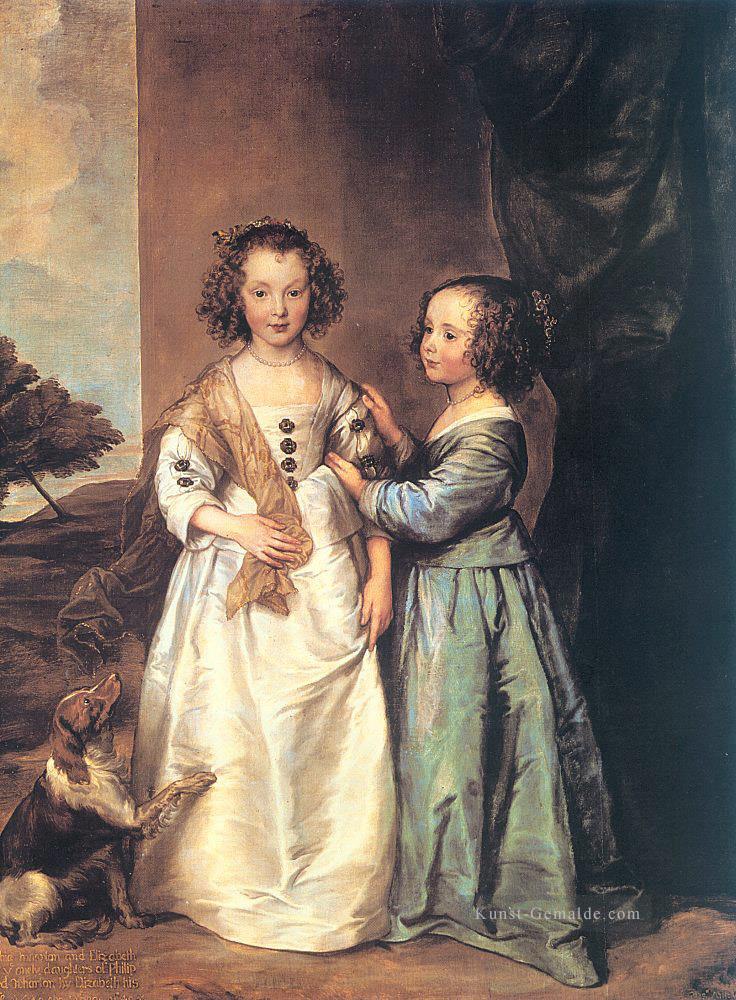 Philadelphia und Elizabeth Wharton Barock Hofmaler Anthony van Dyck Ölgemälde